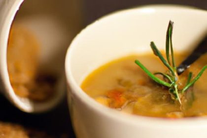 Hearty Lentil Soup with Garlic and Rosemary: A Flavorful Delight