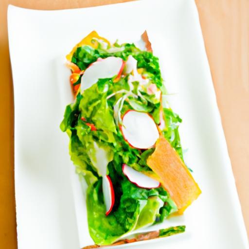 Butter Lettuce & King Crab: A Miso Dressing Delight