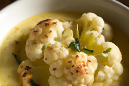 Golden Glow: Roasted Cauliflower Soup with Turmeric Magic