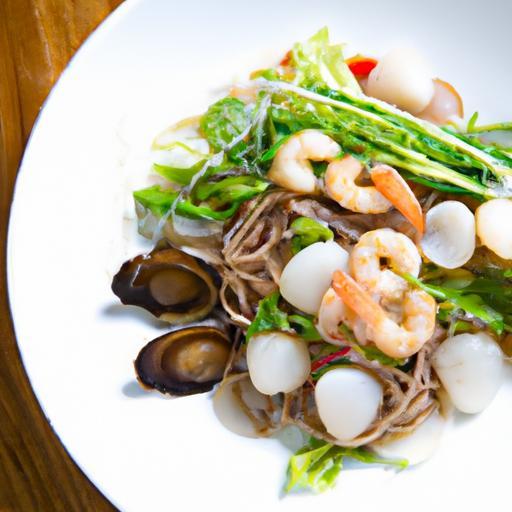 Refreshing Chilled Soba Salad with Perfectly Seared Scallops