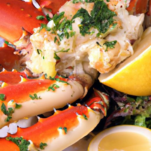 Savor King Crab Legs Drizzled in Garlic Lemon Butter Bliss