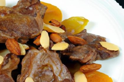 Savory Slow-Cooked Lamb with Almonds and Apricot Bliss