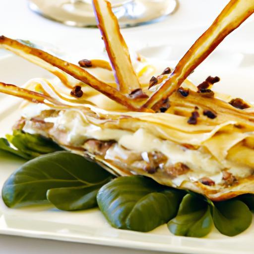 Layered Elegance: Exploring Pear and Roquefort Mille-Feuille