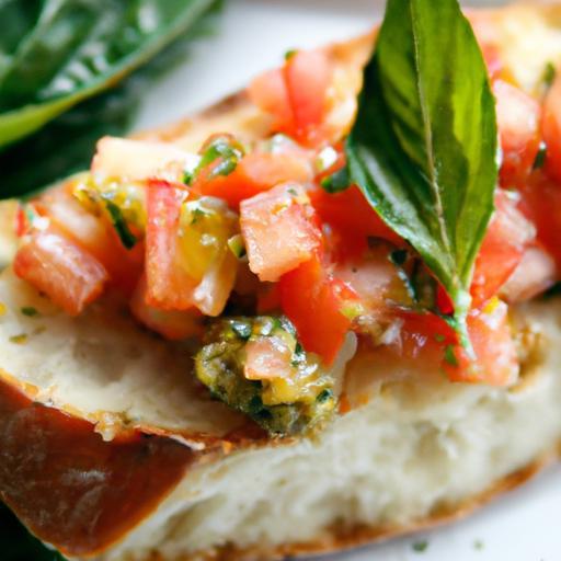 Savor the Fresh Flavors of Tomato and Basil Bruschetta