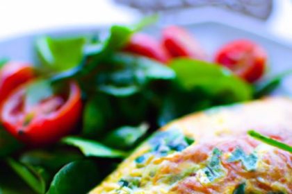 Wholesome Egg White Frittata with Juicy Tomatoes & Herbs