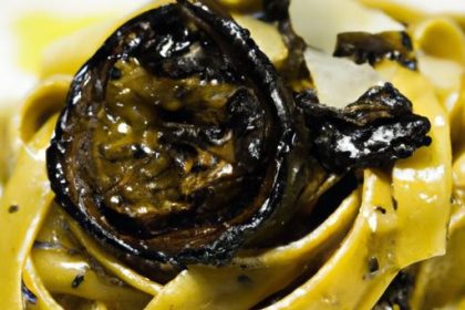Black Garlic Tagliatelle with Pecorino: A Bold Flavor Journey