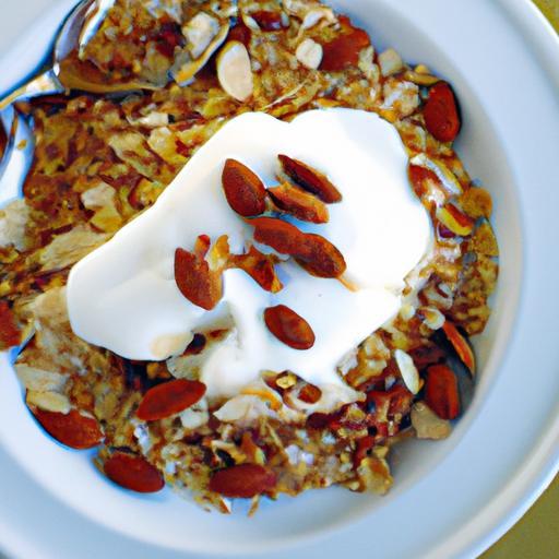 Crunchy Greek Yogurt Bowls: Granola & Almonds Delight