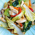 Savory Cabbage & Chicken Stir-Fry Infused with Sesame Oil