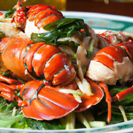 Savor Cantonese Steamed Lobster in Garlic Sauce Delight
