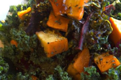 Harvest Harmony: Sweet Potato Kale Salad with Maple Mustard Dress