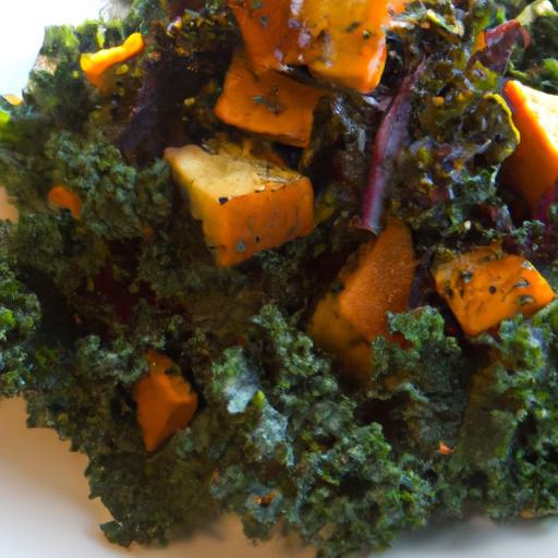 Harvest Harmony: Sweet Potato Kale Salad with Maple Mustard Dress