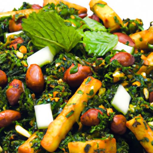 Samosa Chaat & Sesame-Spinach Namul: A⁢ Flavorful Fusion⁢ Feast