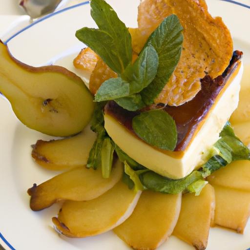 Layered Elegance: Exploring Pear and Roquefort Mille-Feuille