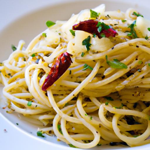 Spaghetti Aglio e Olio: A Fiery Twist with Chili​ Flakes