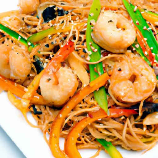 Shrimp Lo ​Mein Delight: Gluten-Free Noodles Reimagined