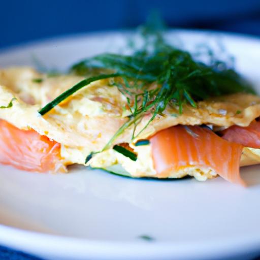 Delightful Smoked Salmon Omelette with Fresh Dill Twist