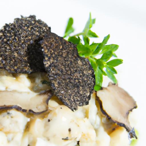 Savor the Umami: Mushroom Risotto Drizzled with Truffle oil