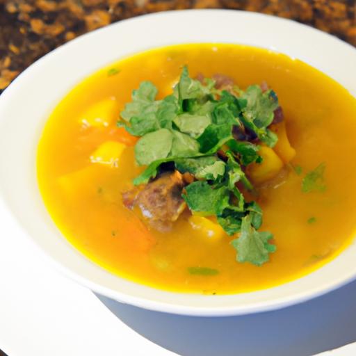 Savor the ⁢Warmth: Lamb ​and Barley Soup with Saffron Twist