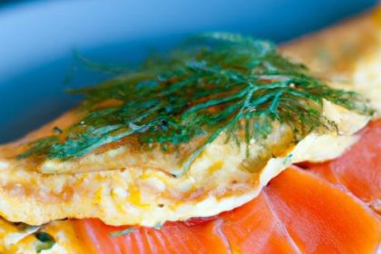 Delightful Smoked Salmon Omelette with Fresh Dill Twist