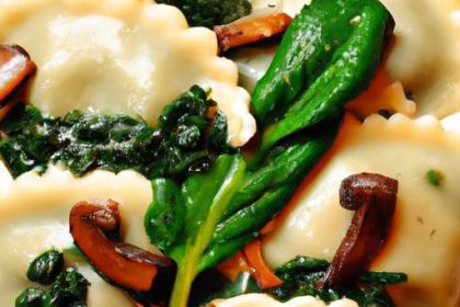 Savor the Flavors: Mushroom & Spinach Ravioli Delight