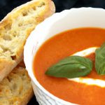 Comfort in a Bowl: Tomato Basil Soup with Grilled Cheese Dippers