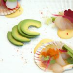 Delicate Scallop Carpaccio: Yuzu and Avocado Fusion Delight