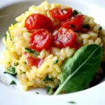 Savor the Classic Harmony of Tomato and Basil Risotto