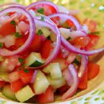 Tangy Cactus Salad: A Fresh Twist with Tomatoes & Onions