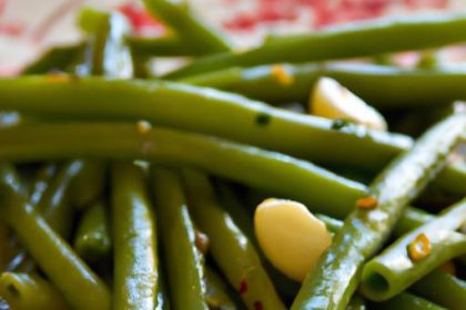 Zesty Steamed Green Beans with Garlic & Fresh Lemon Twist