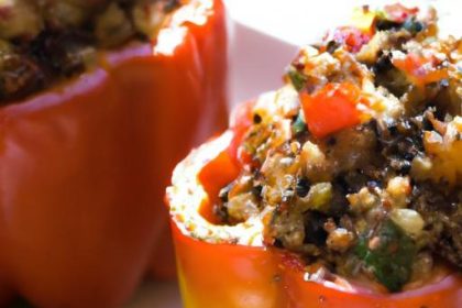 Hearty Stuffed Bell Peppers with Quinoa and Black Beans